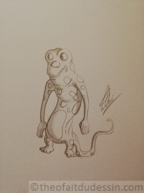 Salamandre à pois