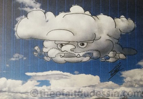 Tête de nuage à petites mains