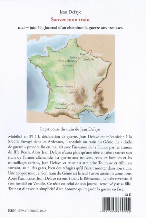 Illustration de 4e de couverture, livre de Jean Defaye, aux éditions Les Chantuseries.