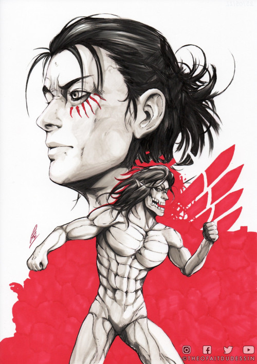 Eren, hommage à L'Attaque des Titans